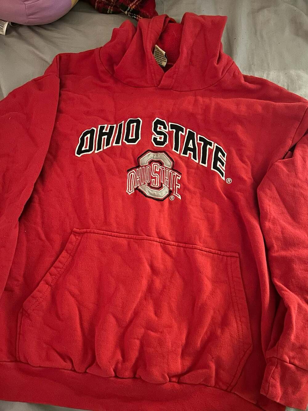 Big Ball Sports Ohio State Buckeyes Red Pullover Hoodie Sweatshirt